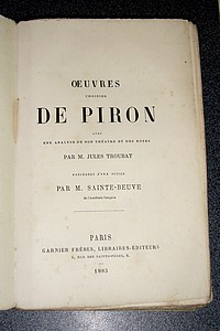 Oeuvres choisies de Piron