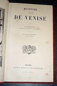 Histoire abrégée de Venise