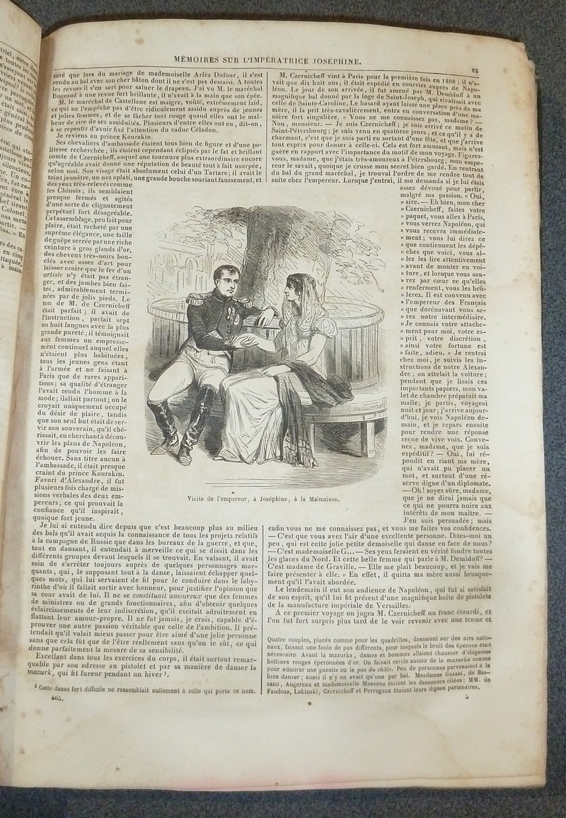 Mémoires sur l'Impératrice Joséphine, la Ville, la Cour et les salons de Paris sous l'Empire