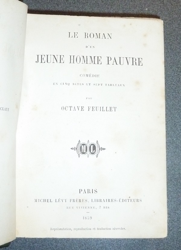 Le roman d'un jeune homme pauvre (1859) - La jeunesse (1858) - Un père prodigue