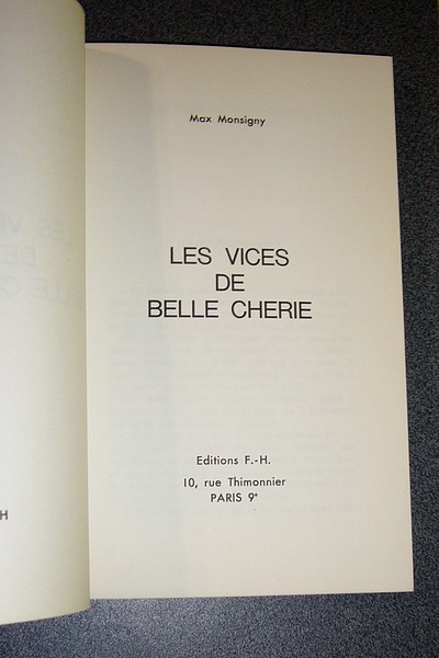 Les vices de Belle Chérie