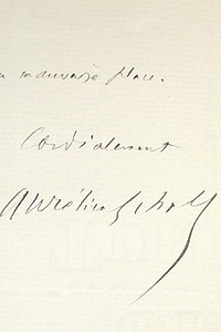 Lettre autographe signée