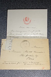 Lettre autographe signée et datée du 6 juillet 1879