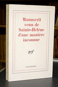 Manuscrit venu de Sainte-Hélène d'une manière inconnue