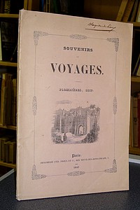 Souvenirs de voyage. Plombières, 1837