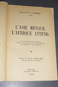 L'Asie menace, l'Afrique attend