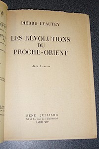 Les revolutions du Proche-Orient