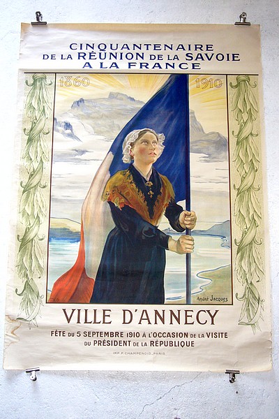 Cinquantenaire de la Réunion de la Savoie à la France, 1860 - 1910. Ville d'Annecy - Fête du 5 septembre 1910 à l'occasion de la visite du...