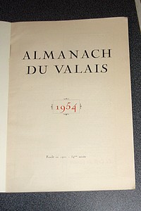 Almanach du Valais 1954