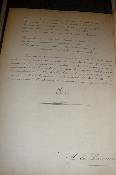Manuscrit autographe de « Graziella »
