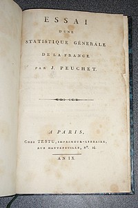 Essai d'une statistique générale de la France (An IX)