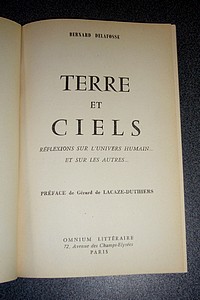 Terre et ciels. Réflexions sur l'univers humain... et sur les autres...