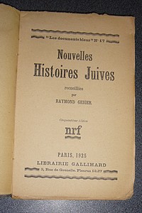 Nouvelles Histoires Juives