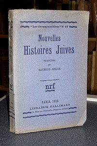 Livre ancien - Nouvelles Histoires Juives - Geiger Raymond