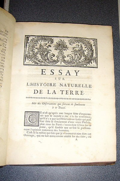 Géographie physique ou Essay sur l'Histoire Naturelle de la Terre, avec la Réponse aux Observations de M. le Dr Camerarius, plusieurs lettres écrites sur la même matière & la distribution méthodique des fossiles