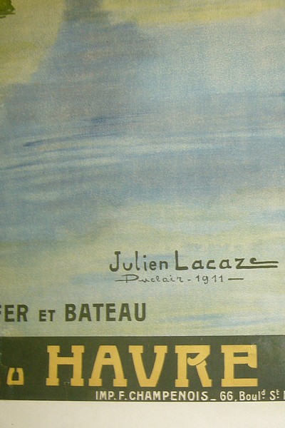 La Seine de Rouen au Havre. Chemins de Fer de l'Etat. Excursions à prix réduits par Chemin de Fer et Bateau. 1911