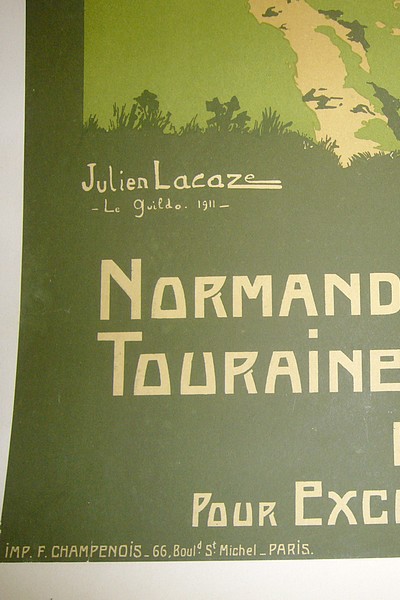 Normandie - Bretagne - Ile de Jersey - Touraine - Vendée - Littoral de l'Océan. Chemins de Fer de l'Etat. Billets à prix réduits pour Excursions et Voyages Circulaires. 1911