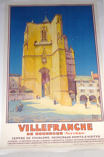 Villefranche de Rouergue (Aveyron). Centre de Tourisme - Principaux points à visiter. Cordes - St Antonin - Najac - Conques - Viaduc-de-Viaur -...