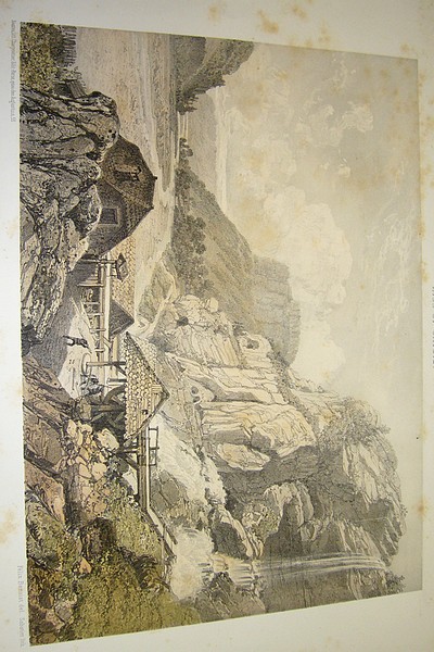 Cascade et grotte de la Balme-de-Thuy, près de Thônes (dépt de la Hte-Savoie)