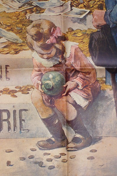 En avant, Armée de l'Épargne. C'est pour la Patrie. 2e Emprunt de la Défense Nationale