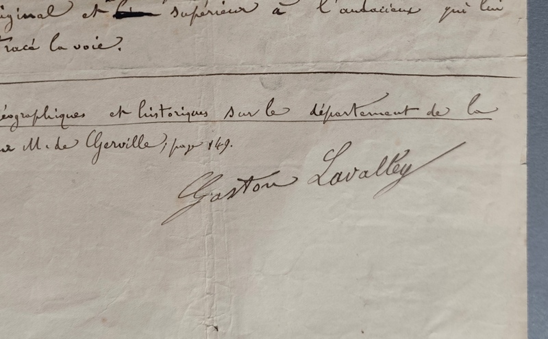 Partie du manuscrit « Légendes normandes »