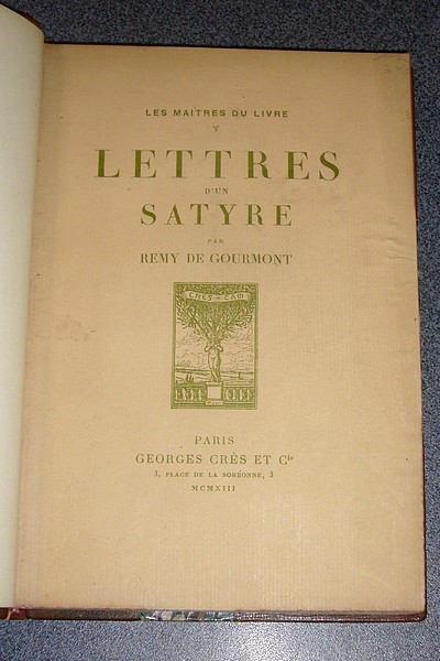 Lettres d'un Satyre