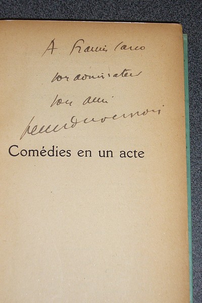 Comédies en un acte. Seul - Nounouche - La dame de bronze et le monsieur de cristal - La clémentine - Piéfaroux - L'élève chocotte - Chabichou - Le chevalier Canepin