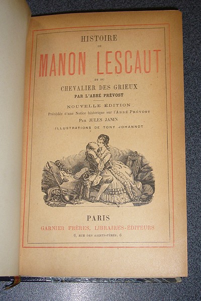 Histoire de Manon Lescault et du Chevalier des Grieux