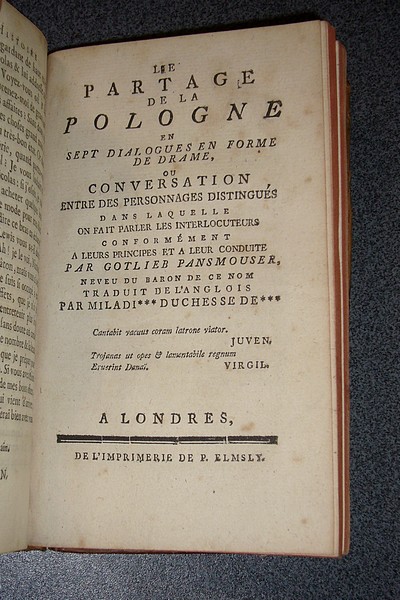 Le Procès sans fin ou l'histoire de John Bull, publiée sur un manuscrit trouvé dans le Cabinet du fameux Sire Humfroy Poleworth, en l'année 1712