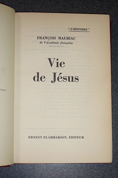 Vie de Jésus