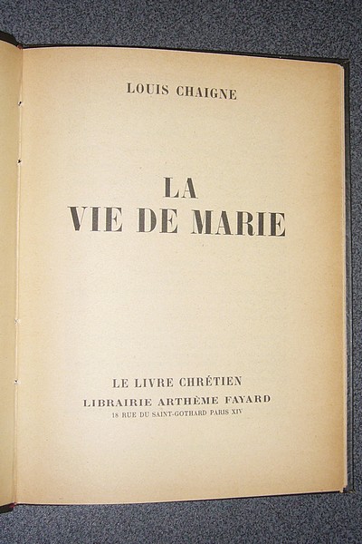 La vie de Marie