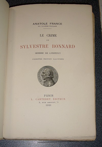 Le crime de Sylvestre Bonnard, Membre de l'Institut