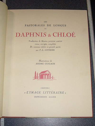 Les Pastorales de Longus ou Daphnis & Chloé