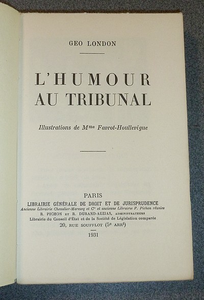 L'Humour au Tribunal