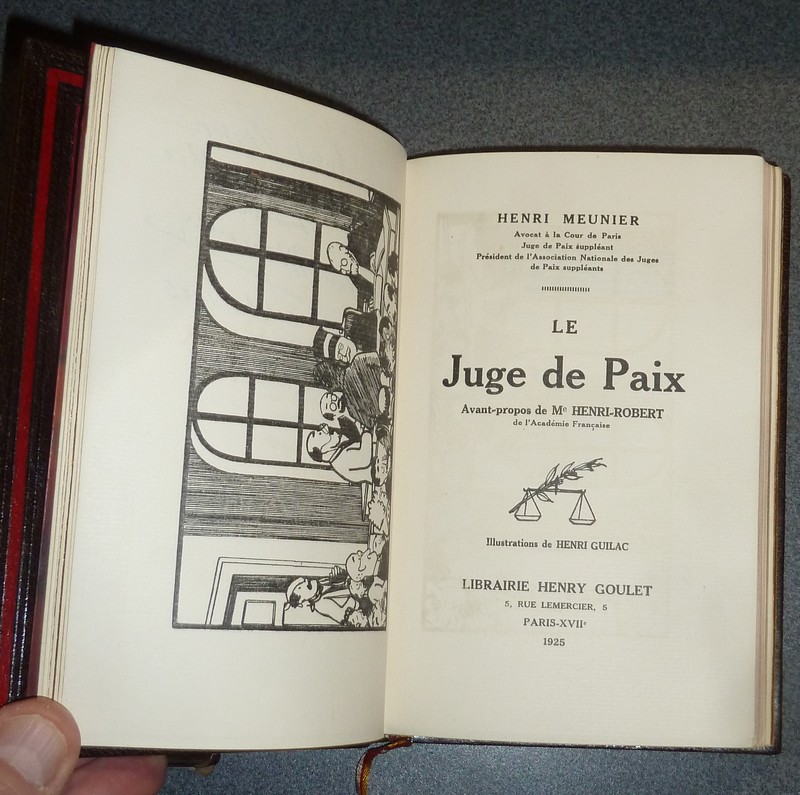 Le Juge de Paix (édition originale avec manuscrit)