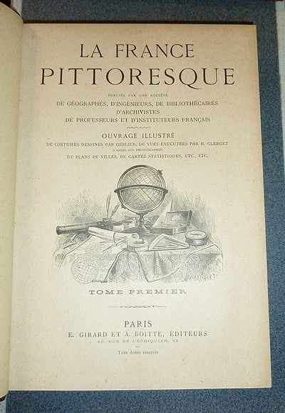 La France Pittoresque (5 volumes avec Atlas)