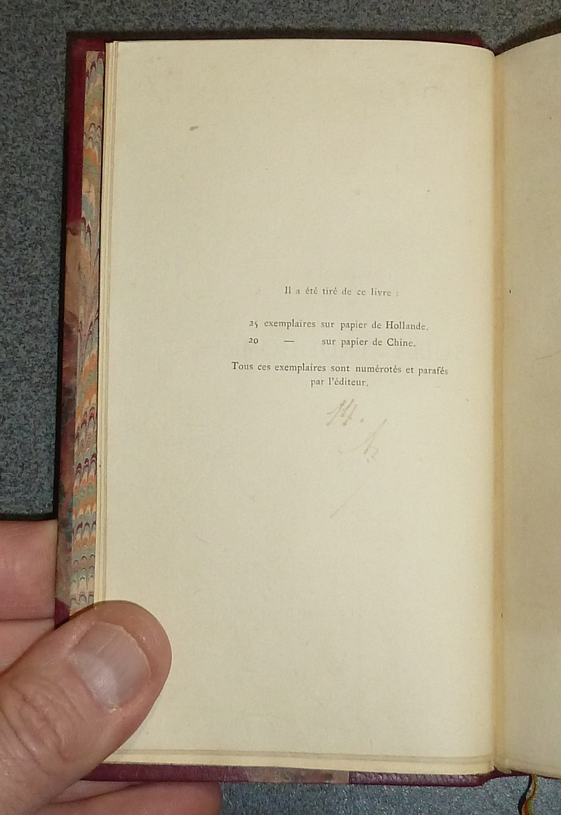 Stances et poëmes (1865-1866) (L'un des vingt sur Chine - lettre autographe signée de l'auteur adressée à son éditeur D. Lemerre - reliure signée)