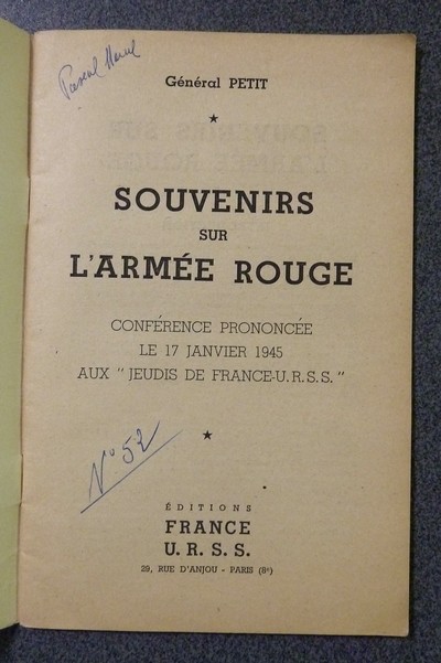 Souvenirs sur l'Armée Rouge