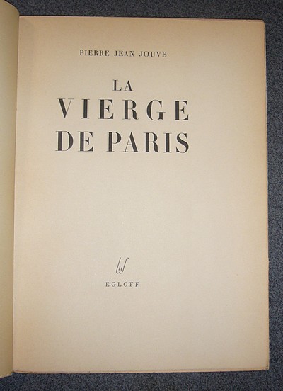 La vierge de Paris