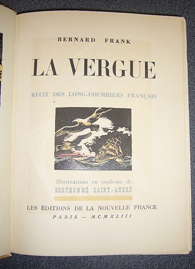 La vergue. Récit des long-courriers français