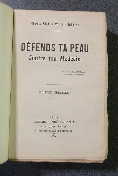 Défends ta peau contre ton Médecin. Édition spéciale