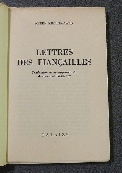 Lettres des fiançailles