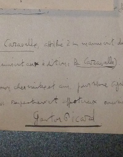 Lettre de deux pages datée du 26-10-37 et signée