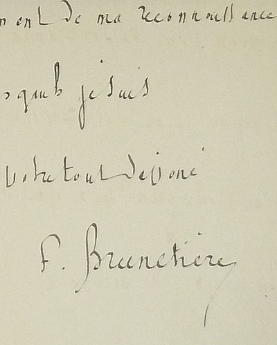 Lettre autographe de 3 pages, signée et datée du 22 mai 1893 de Sceaux