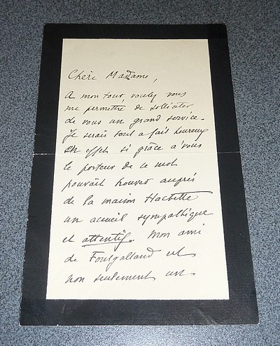livre ancien - Lettre autographe signée, 3 pages - Estaunié Édouard