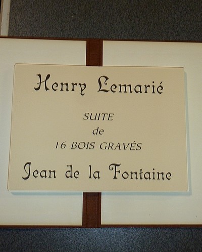 Suite de 16 bois gravés par Henry Lemarié pour « Les contes » de Jean de La Fontaine. - La Fontaine & Lemarié, Henry