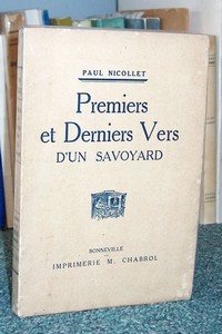 Premiers et derniers vers d'un Savoyard