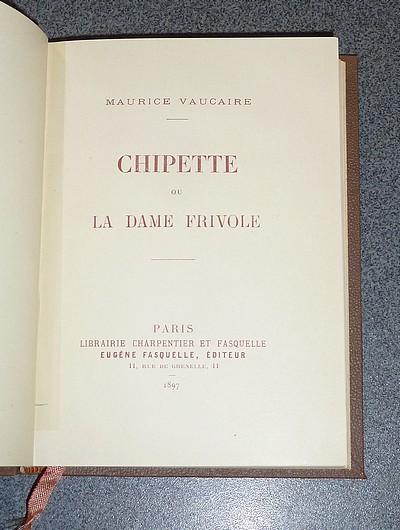 Chipette ou La dame frivole