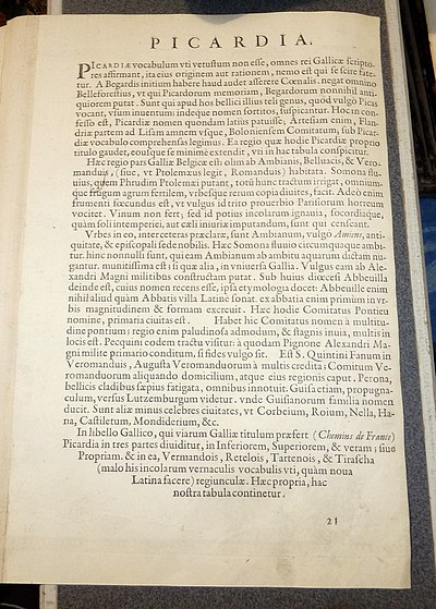 Picardiae Belgicae regionis descriptio (1579)