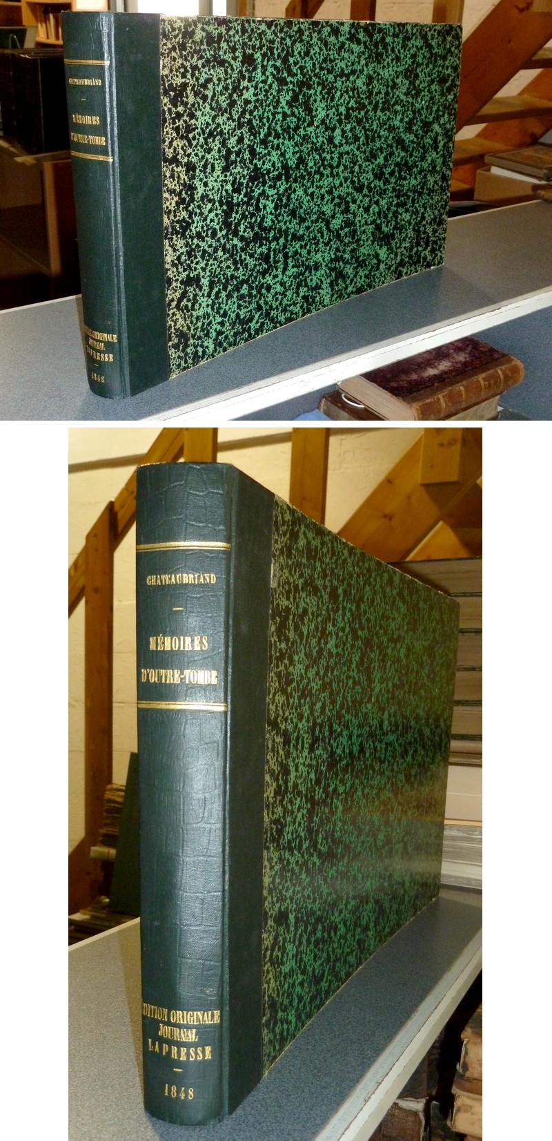 Mémoires d'Outre-Tombe. Publiés en feuilleton dans « La Presse » de 1848 à 1850. Véritable pré-édition originale